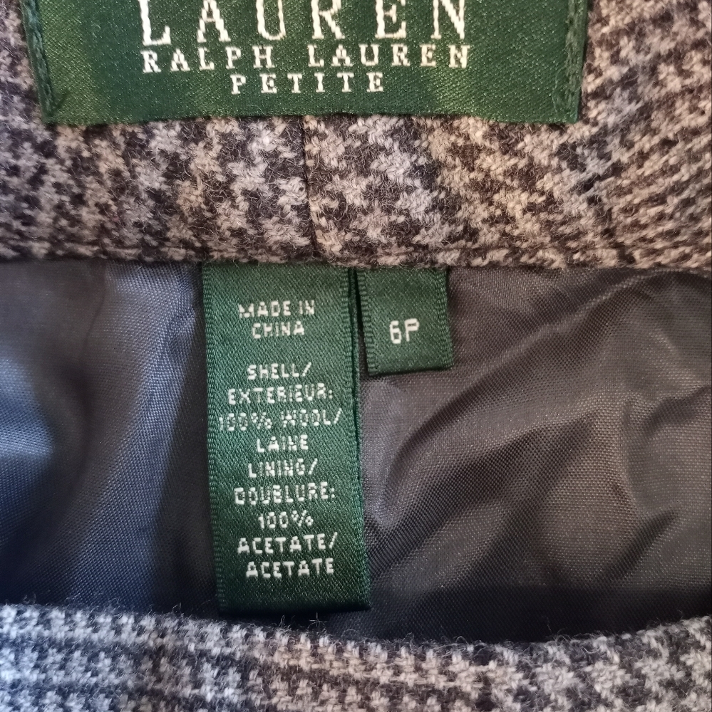 Ralph Lauren Wool Preppy Classic Checked Plaid Quiet Luxury Casual Comfy Pants - Picture 6 of 8
